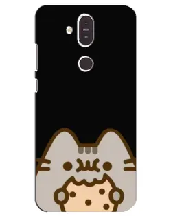 Чехол для Nokia 8.1 (2018) с картинкой «Пушин на черном» Чехол для Nokia 8.1 (2018) с картинкой «Пушин на черном»