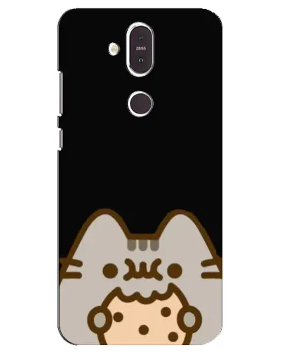 Чехол для Nokia 8.1 (2018) с картинкой «Пушин на черном»