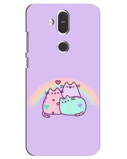 Чехол для Nokia 8.1 (2018) с картинкой «Радужные Пушины» Чехол для Nokia 8.1 (2018) с картинкой «Радужные Пушины»