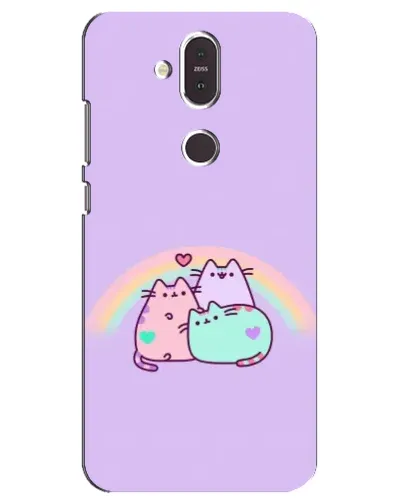 Чехол для Nokia 8.1 (2018) с картинкой «Радужные Пушины»