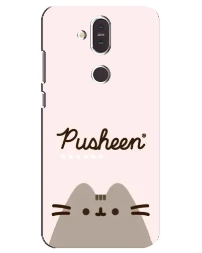 Чехол для Nokia 8.1 (2018) с картинкой «Pusheen логотип»
