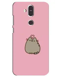 Чехол для Nokia 8.1 (2018) с картинкой «Pusheen сердце» Чехол для Nokia 8.1 (2018) с картинкой «Pusheen сердце»