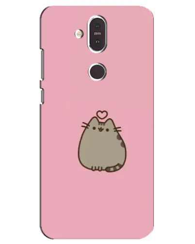 Чехол для Nokia 8.1 (2018) с картинкой «Pusheen сердце»