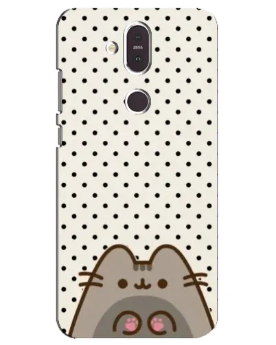 Чехол для Nokia 8.1 (2018) с картинкой «Пушин в горошек»