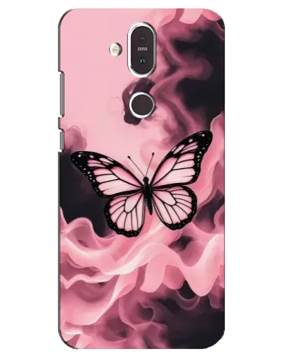 Чохол для Nokia 8.1 (2018) з картинкою «Метелик у диму» Чохол для Nokia 8.1 (2018) з картинкою «Метелик у диму»