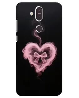 Чехол для Nokia 8.1 (2018) с картинкой «Дымчатое сердце» Чехол для Nokia 8.1 (2018) с картинкой «Дымчатое сердце»