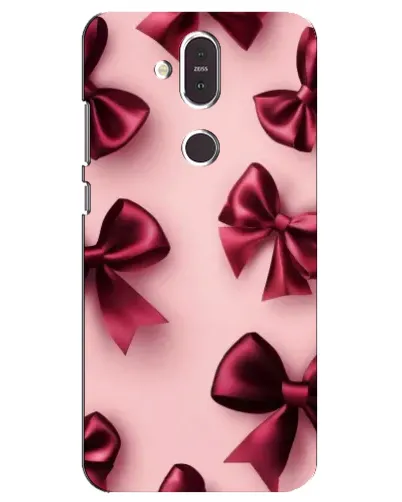 Чохол для Nokia 8.1 (2018) з картинкою «Бордовий атлас» Чохол для Nokia 8.1 (2018) з картинкою «Бордовий атлас»