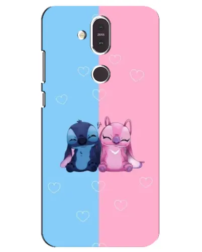 Чехол для Nokia 8.1 (2018) с картинкой «Stitch и Angel Love» Чехол для Nokia 8.1 (2018) с картинкой «Stitch и Angel Love»