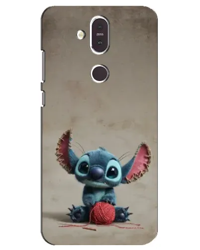 Чехол для Nokia 8.1 (2018) с картинкой «Стич на коричневом фоне» Чехол для Nokia 8.1 (2018) с картинкой «Стич на коричневом фоне»