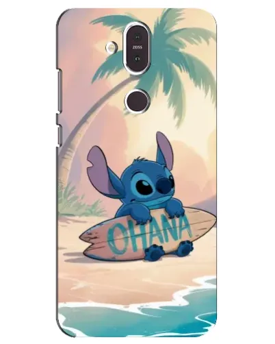 Чехол для Nokia 8.1 (2018) с картинкой «Стич на серфе» Чехол для Nokia 8.1 (2018) с картинкой «Стич на серфе»