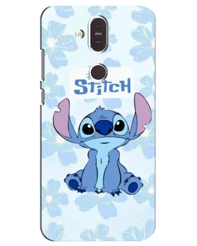 Чехол для Nokia 8.1 (2018) с картинкой «Stitch среди цветов» Чехол для Nokia 8.1 (2018) с картинкой «Stitch среди цветов»