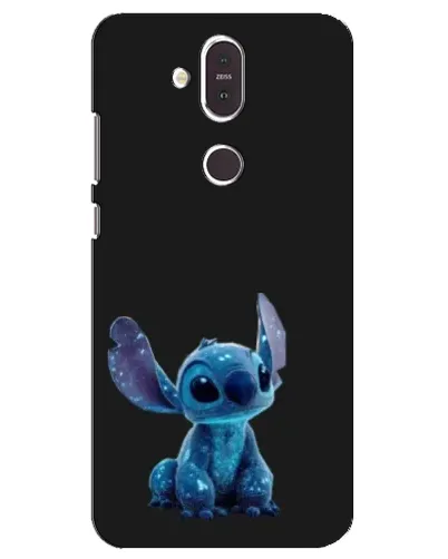 Чехол для Nokia 8.1 (2018) с картинкой «Стич на черном» Чехол для Nokia 8.1 (2018) с картинкой «Стич на черном»