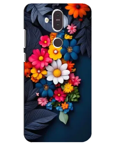 Чехол для Nokia 8.1 (2018) с картинкой «Цветочная феерия»