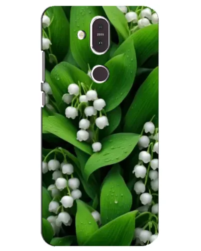 Чехол для Nokia 8.1 (2018) с картинкой «Ландыши в зелени»