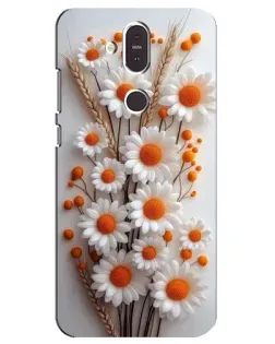 Чехол для Nokia 8.1 (2018) с картинкой «Белые сухоцветы» Чехол для Nokia 8.1 (2018) с картинкой «Белые сухоцветы»
