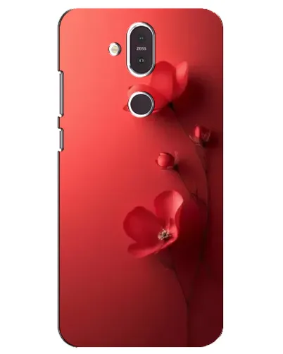 Чехол для Nokia 8.1 (2018) с картинкой «Маковые соцветия»
