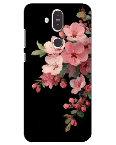 Чехол для Nokia 8.1 (2018) с картинкой «Розовая ветка сакуры»