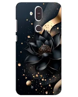 Чехол для Nokia 8.1 (2018) с картинкой «Черный лотос» Чехол для Nokia 8.1 (2018) с картинкой «Черный лотос»