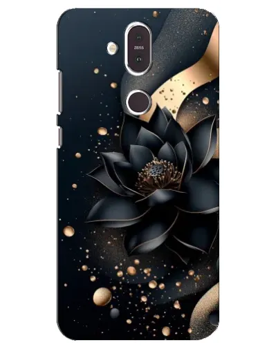 Чехол для Nokia 8.1 (2018) с картинкой «Черный лотос»