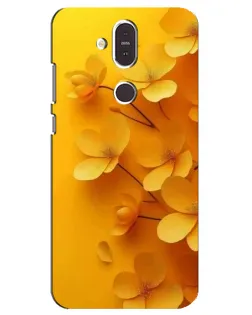 Чехол для Nokia 8.1 (2018) с картинкой «Золотые лепестки» Чехол для Nokia 8.1 (2018) с картинкой «Золотые лепестки»