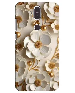 Чехол для Nokia 8.1 (2018) с картинкой «Белие бумажние цвети» Чехол для Nokia 8.1 (2018) с картинкой «Белие бумажние цвети»