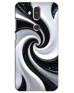 Чехол для Nokia 8.1 (2018) с картинкой «Черно-белая спираль» Чехол для Nokia 8.1 (2018) с картинкой «Черно-белая спираль»