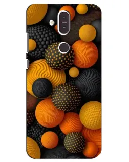Чохол для Nokia 8.1 (2018) з картинкою «Об'ємні помаранчеві сфери» Чохол для Nokia 8.1 (2018) з картинкою «Об'ємні помаранчеві сфери»