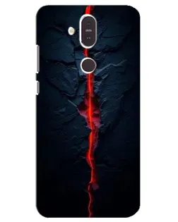 Чохол для Nokia 8.1 (2018) з картинкою «Червона лавова тріщина» Чохол для Nokia 8.1 (2018) з картинкою «Червона лавова тріщина»