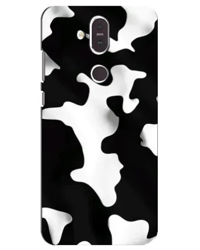 Чехол для Nokia 8.1 (2018) с картинкой «Черно-белое пятно»
