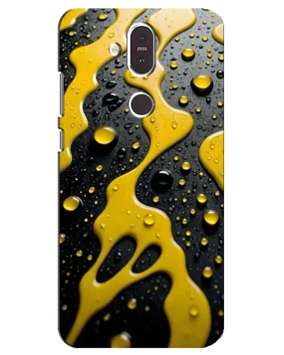 Чехол для Nokia 8.1 (2018) с картинкой «Жидкое желтое золото»