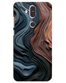 Чохол для Nokia 8.1 (2018) з картинкою «Кольорові хвилі каньйону» Чохол для Nokia 8.1 (2018) з картинкою «Кольорові хвилі каньйону»