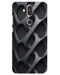 Чохол для Nokia 8.1 (2018) з картинкою «Об'ємне сіре плетіння» Чохол для Nokia 8.1 (2018) з картинкою «Об'ємне сіре плетіння»