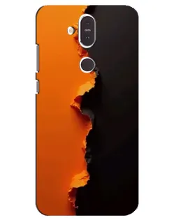 Чохол для Nokia 8.1 (2018) з картинкою «Помаранчевий розлом» Чохол для Nokia 8.1 (2018) з картинкою «Помаранчевий розлом»
