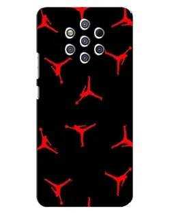 Чохол для Nokia 9 з картинкою «Jordan Red Pattern»