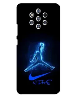 Чохол для Nokia 9 з картинкою «Jordan Neon Blue»