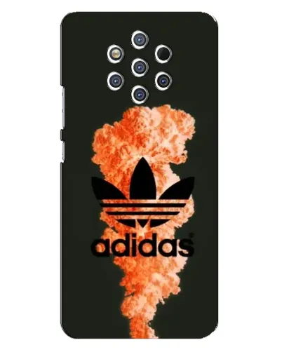 Чохол для Nokia 9 з картинкою «Помаранчевий дим Adidas»