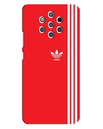 Чохол для Nokia 9 з картинкою «Червоний мінімалізм Adidas»