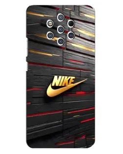 Чохол для Nokia 9 з картинкою «Золотий Nike на металі»