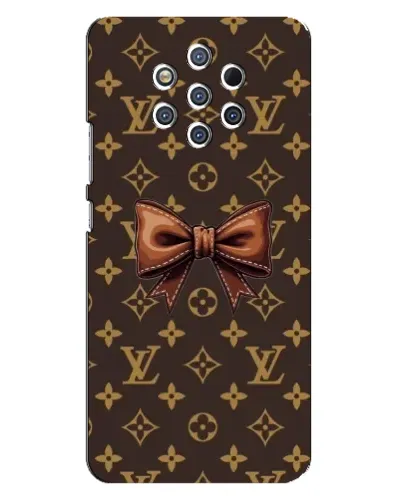Чехол для Nokia 9 с картинкой «LV с бантом»