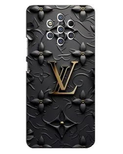 Чехол для Nokia 9 с картинкой «Кожаная текстура LV»