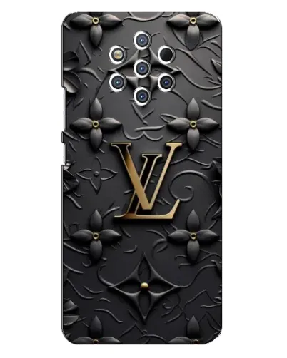 Чехол для Nokia 9 с картинкой «Кожаная текстура LV»