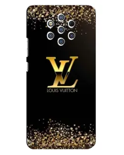 Чехол для Nokia 9 с картинкой «LV — золотые искры»