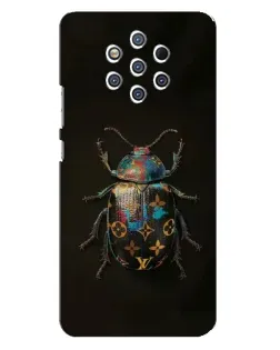 Чехол для Nokia 9 с картинкой «LV — мраморный принт»