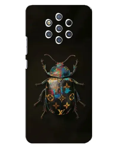 Чехол для Nokia 9 с картинкой «LV — мраморный принт»