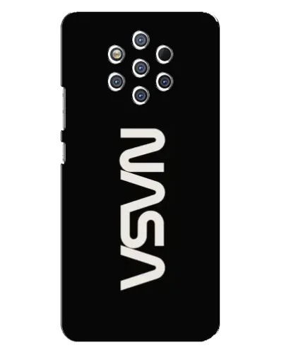 Чохол для Nokia 9 з картинкою «NASA — вертикальний логотип»