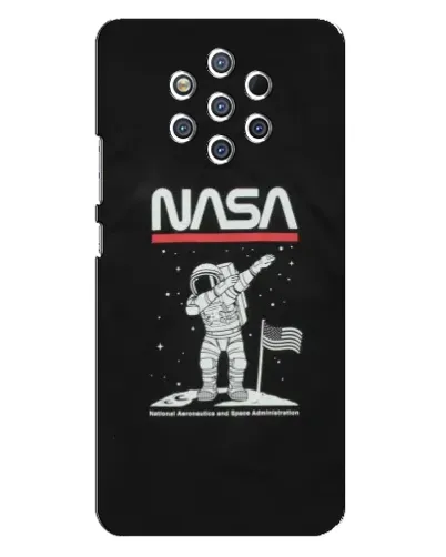 Чохол для Nokia 9 з картинкою «NASA — крокуємо по Місяцю»