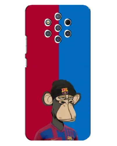 Чохол для Nokia 9 з картинкою «Bored Ape — фанат Барси»