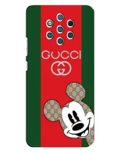 Чохол для Nokia 9 з картинкою «Gucci — смуги та Міккі»