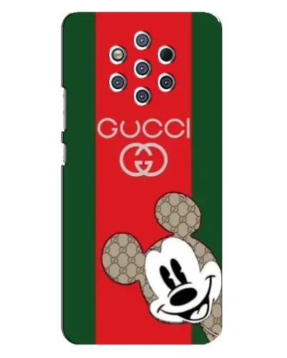 Чохол для Nokia 9 з картинкою «Gucci — смуги та Міккі»