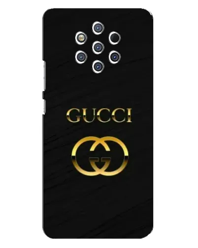 Чохол для Nokia 9 з картинкою «Золотий логотип Gucci»